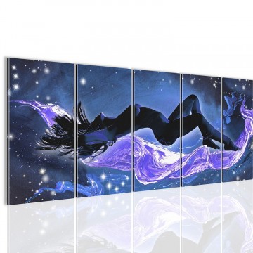 Canvas 5 luik schilderij abstract erotic13220 x 80 cm 300912
