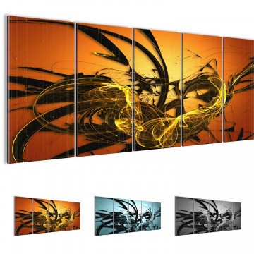 Canvas 5 luik schilderij abstract fire1 220 x 80 cm 101512