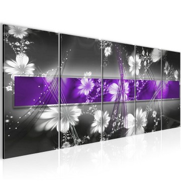 Canvas 5 luik schilderij abstract hoek4 220 x 80 cm 104455 0