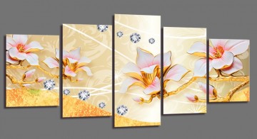 Abstract Orchidee 200 x 100 cm