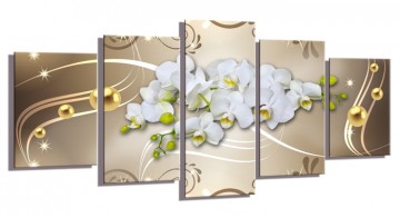 Abstract Orchidee 200 x 100 cm