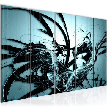 Canvas 5 luik schilderij abstract vuur 2 220 x 80 cm 101555