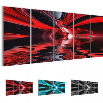 Canvas 5 luik schilderij abstract0 220 x 80 cm 400655