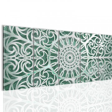 Canvas 5 luik schilderij abstract3 220 x 80 cm 109612