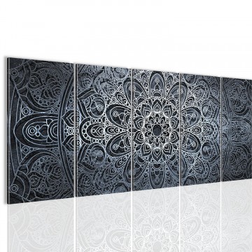 Canvas 5 luik schilderij abstract4 220 x 80 cm 109412