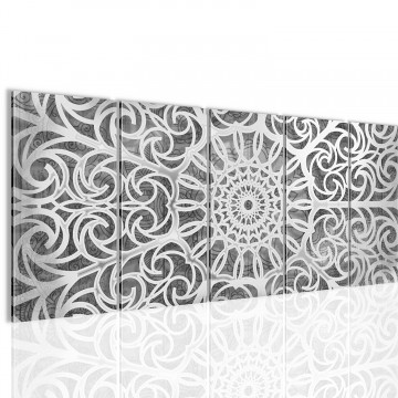 Canvas 5 luik schilderij abstract4 220 x 80 cm 109612