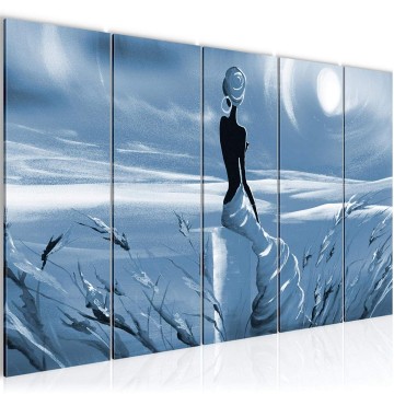 Canvas 5 luik schilderij afrika 14 220 x 80 cm 002455