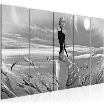 Canvas 5 luik schilderij afrika 15 220 x 80 cm 002455