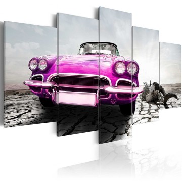 Canvas 5 luik schilderij auto 9 240 x 112 cm 030112  64 0