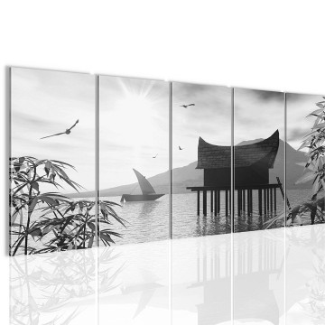 Canvas 5 luik schilderij azie3 220 x 80 cm 500012 0