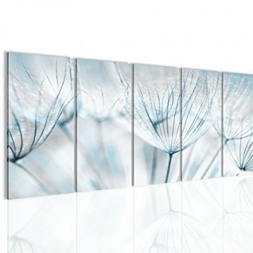 Canvas 5 luik schilderij bloem3 220 x 80 cm 209812