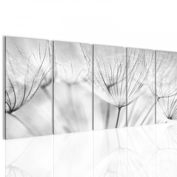 Canvas 5 luik schilderij bloem4 220 x 80 cm 209812