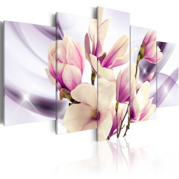 Canvas 5 luik schilderij bloemen 6 240 x 112 cm ba 0248 bn