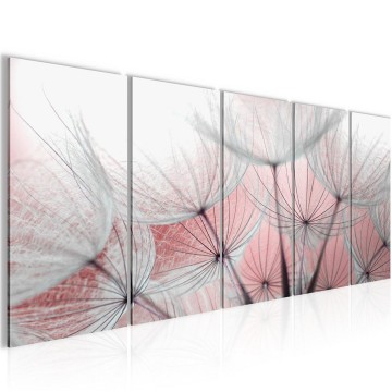 Canvas 5 luik schilderij bloemen4 220 x 80 cm 206112 0