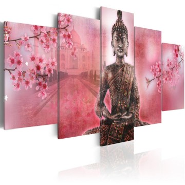 Canvas 5 luik schilderij boeddha 28 240 x 112 cm 020113 216
