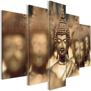 Canvas 5 luik schilderij boeddha 6 240 x 112 cm h b 0099 b n