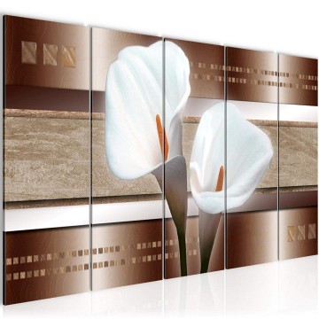 Canvas 5 luik schilderij calla 1 220 x 80 cm 205955