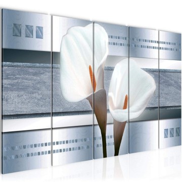 Canvas 5 luik schilderij calla 2 220 x 80 cm 205955