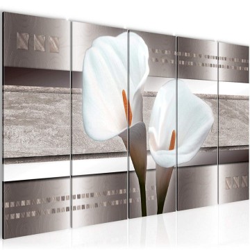 Canvas 5 luik schilderij calla 3 220 x 80 cm 205955