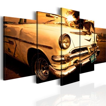 Canvas 5 luik schilderij cuba 1 240 x 112 cm 030206  5