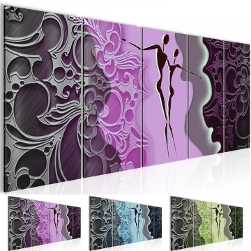 Canvas 5 luik schilderij dancing1 220 x 80 cm 301555
