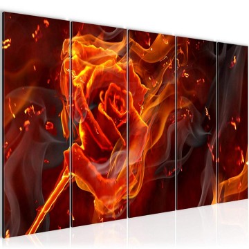 Canvas 5 luik schilderij doodshoofd skull 3 220 x 80 cm 402355