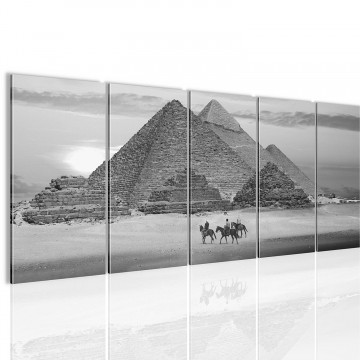 Canvas 5 luik schilderij egypte1 220 x 80 cm 601855