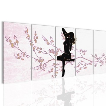 Canvas 5 luik schilderij erotic abstract2 220 x 80 cm 300755 0