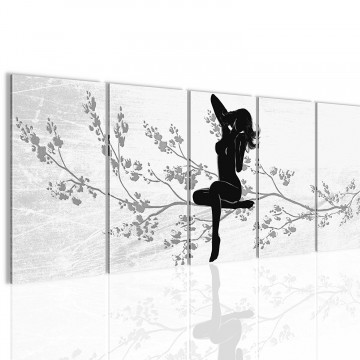 Canvas 5 luik schilderij erotic abstract4 220 x 80 cm 300755