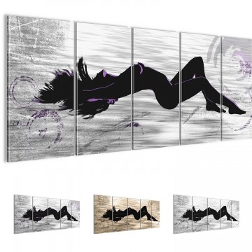 Canvas 5 luik schilderij erotic girl1 220 x 80 cm 300312