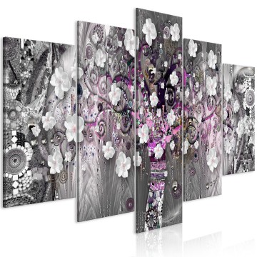 Canvas 5 luik schilderij gustav klimt 10 240 x 112 cm  a a 0608 b m