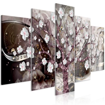 Canvas 5 luik schilderij gustav klimt 11 240 x 112 cm  l a 0057 b m