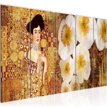 Canvas 5 luik schilderij gustav klimt 13 220 x 80 cm 019555