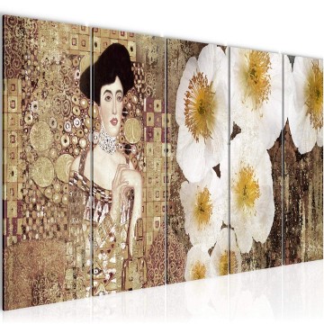 Canvas 5 luik schilderij gustav klimt 14 220 x 80 cm 019555