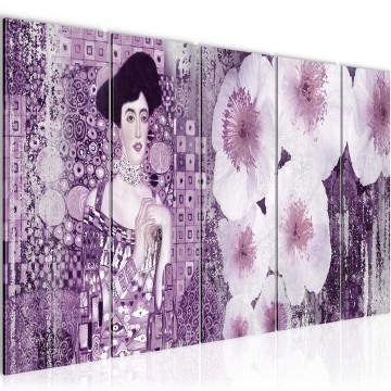 Canvas 5 luik schilderij gustav klimt 15 220 x 80 cm 019555