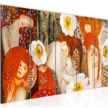Canvas 5 luik schilderij gustav klimt 16 220 x 80 cm 018555