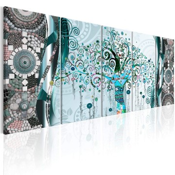 Canvas 5 luik schilderij gustav klimt 16 240 x 90 cm l a 0006 b p