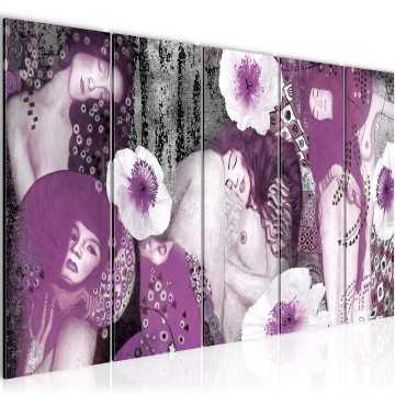 Canvas 5 luik schilderij gustav klimt 18 220 x 80 cm 018555