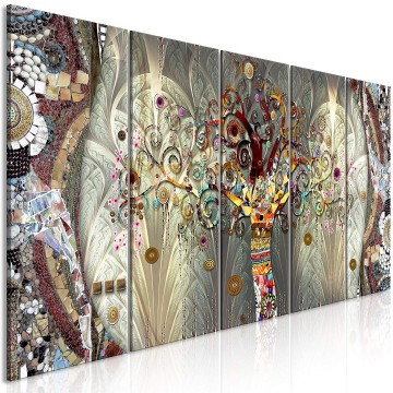 Canvas 5 luik schilderij gustav klimt 2 240 x 90 cm l a 0032 b m