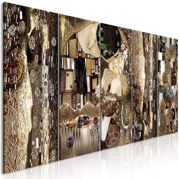 Canvas 5 luik schilderij gustav klimt 20 240 x 90 cm l a 0035 b m