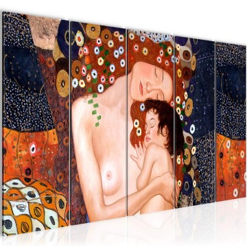Canvas 5 luik schilderij gustav klimt 23 220 x 80 cm 700255