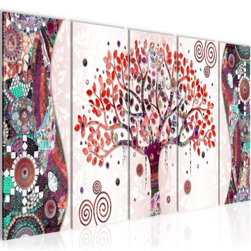 Canvas 5 luik schilderij gustav klimt 3 220 x 80 cm 004655