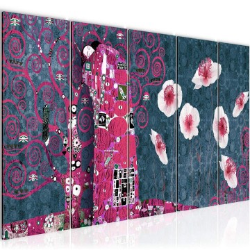 Canvas 5 luik schilderij gustav klimt 5 220 x 80 cm 021555a ama