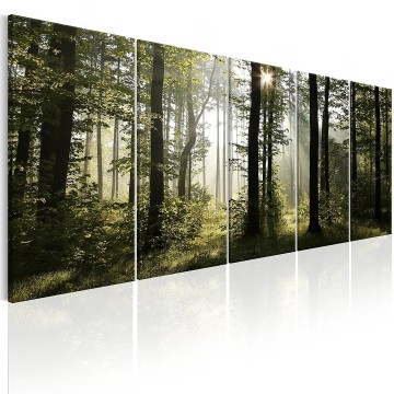 Canvas 5 luik schilderij herfstbos9 225 x 90 cm c b 0288 b m