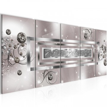 Canvas 5 luik schilderij hoek abstract2 220 x 80 cm 103855