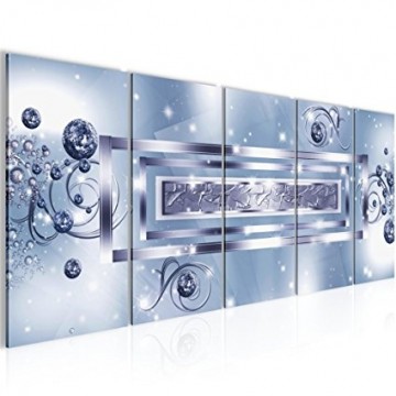 Canvas 5 luik schilderij hoek abstract3 220 x 80 cm 103855