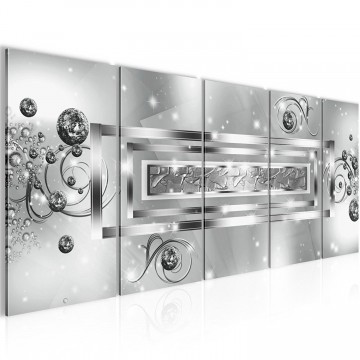 Canvas 5 luik schilderij hoek abstract4 220 x 80 cm 103855