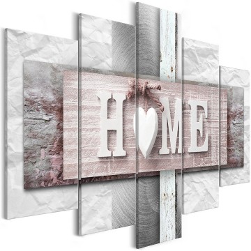 Canvas 5 luik schilderij home 1 240 x 112 cm m a 0685 b m