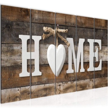 Canvas 5 luik schilderij home 11 220 x 80 cm 014755