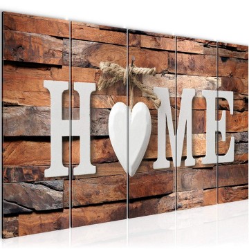 Canvas 5 luik schilderij home 12 220 x 80 cm 014755